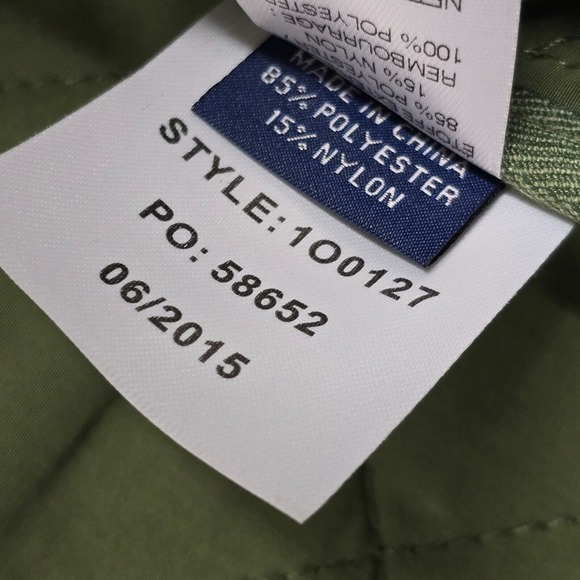 Vineyard Vines Vest Jacket Mens XL Green Military Quilted Full Zip Chore Outdoor - Picture 7 of 12